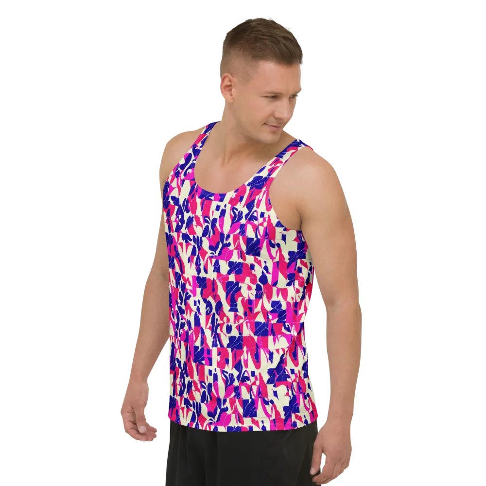 Midnight Fuchsia on Men's Tank Top — Left Front