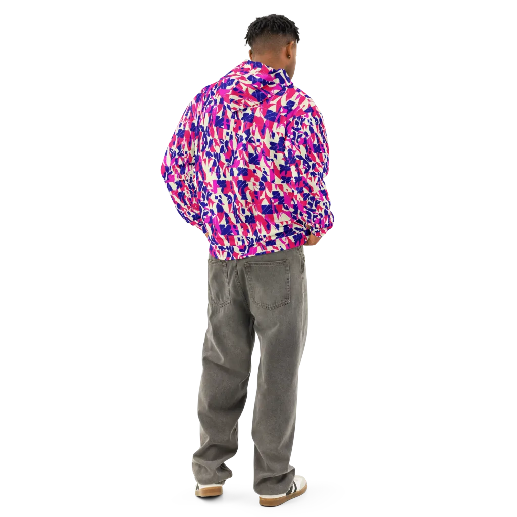 Midnight Fuchsia on Cotton Hoodie — Back