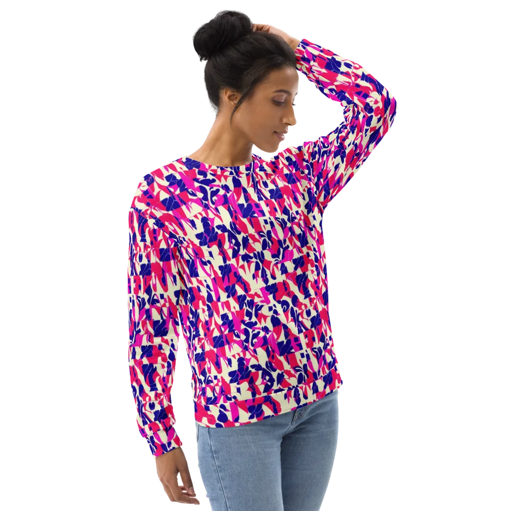 Midnight Fuchsia on Sweatshirt — Right Front