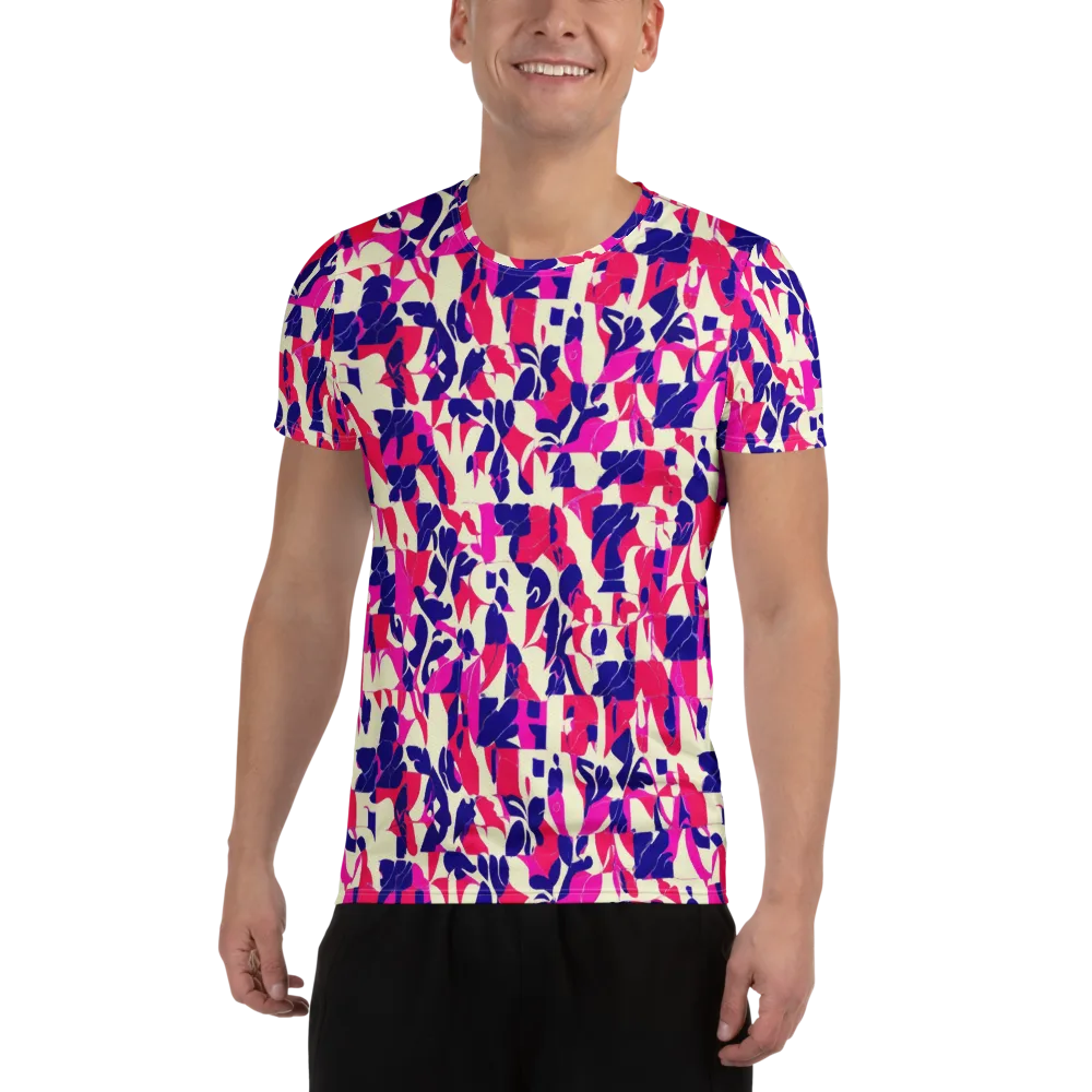 Midnight Fuchsia on Men's Athletic T-Shirt — Front