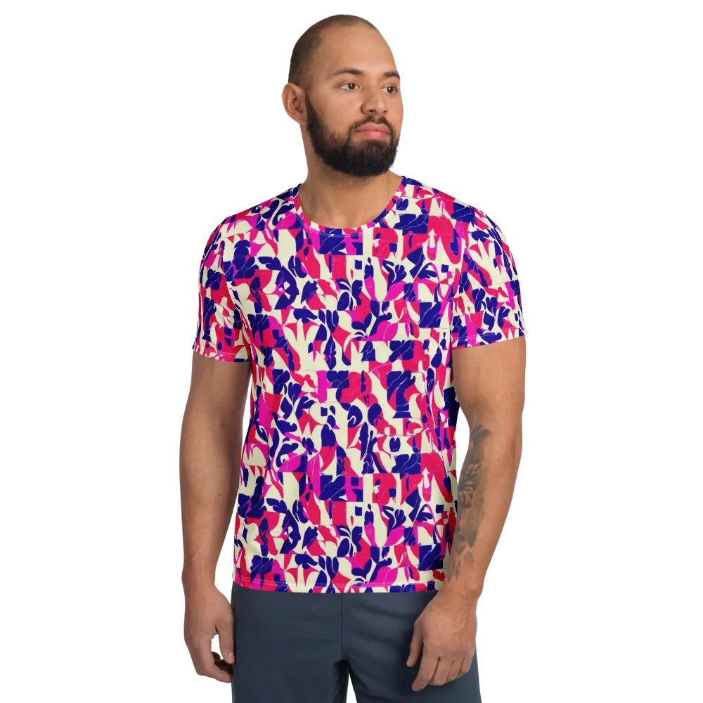 Midnight Fuchsia on Men's Athletic T-Shirt — Front