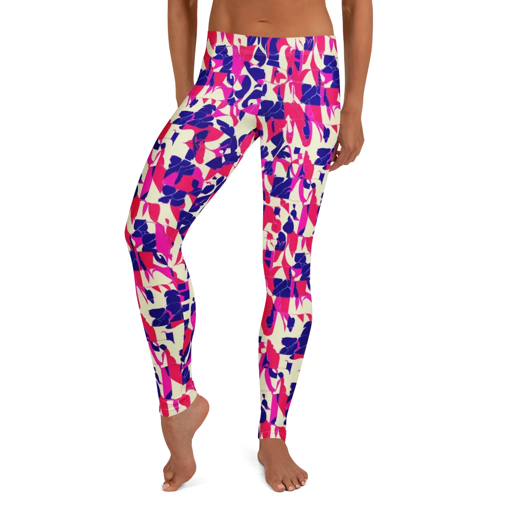 Midnight Fuchsia on Leggings — Front