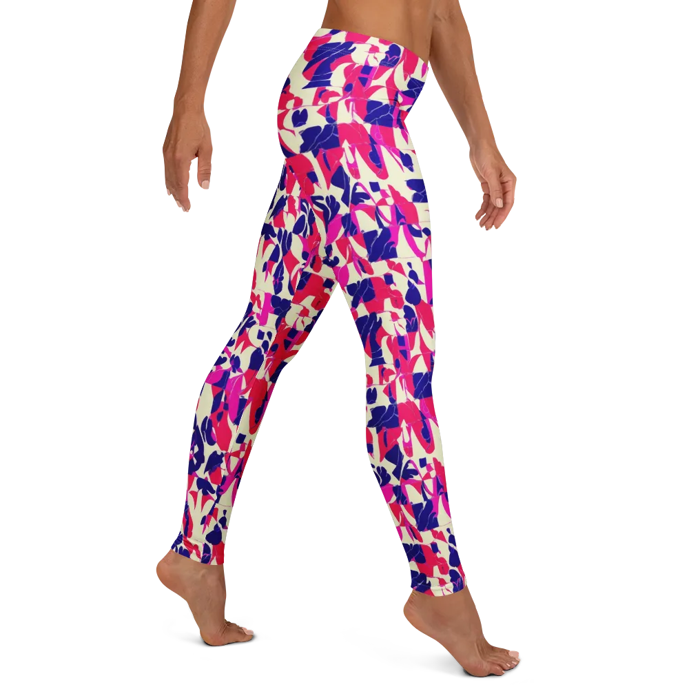 Midnight Fuchsia on Leggings — Right