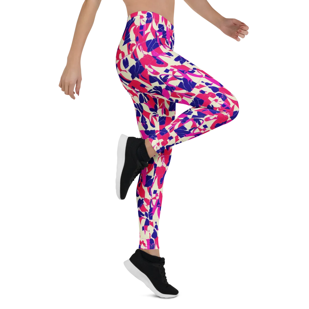 Midnight Fuchsia on Leggings — Right