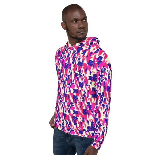 Midnight Fuchsia on a Hoodie