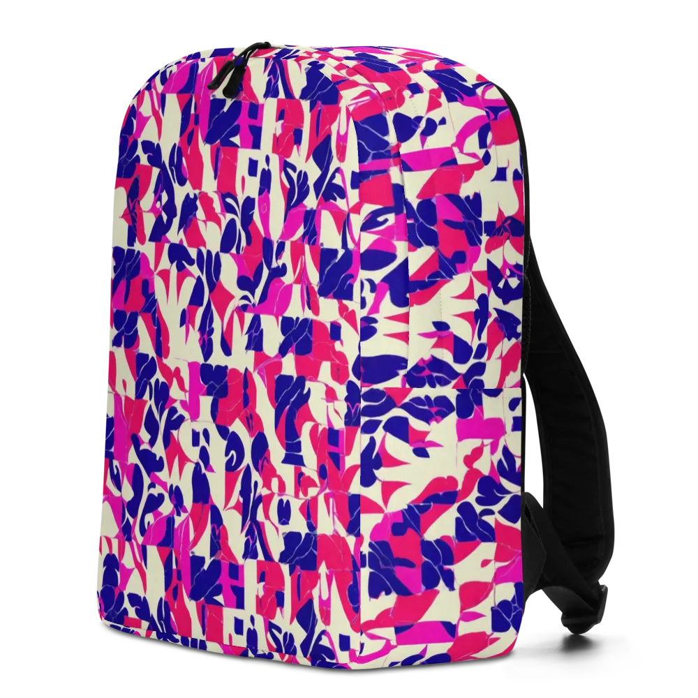Midnight Fuchsia on Minimalist Backpack — Left