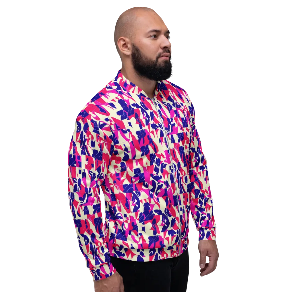 Midnight Fuchsia on Bomber Jacket — Right