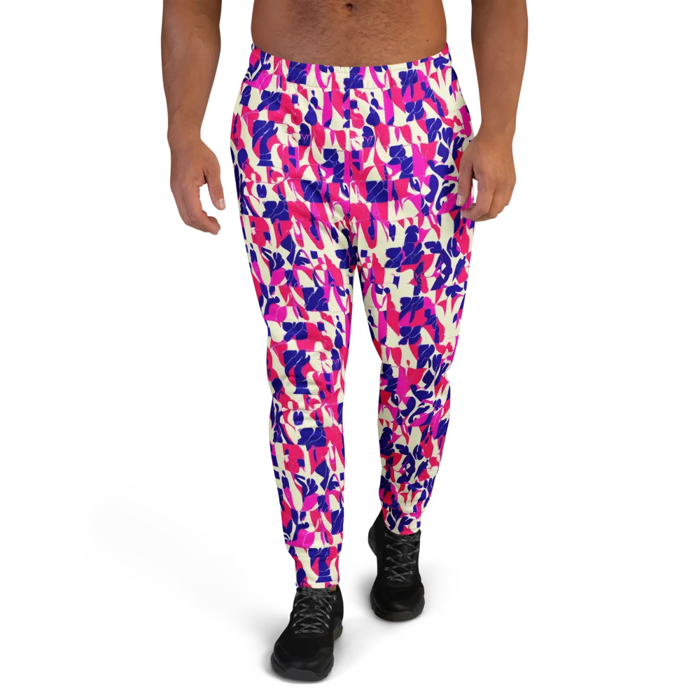 Midnight Fuchsia on Men's Joggers — Front