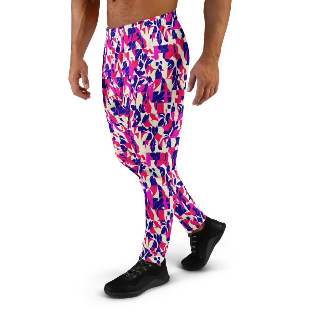 Midnight Fuchsia on Men's Joggers — Left