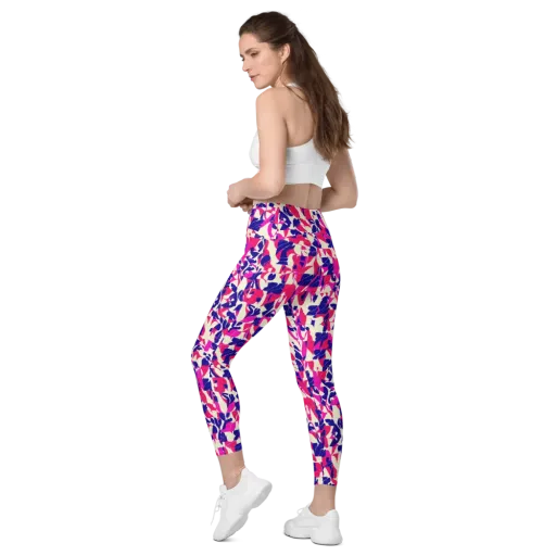 Midnight Fuchsia on a Leggings with Pockets