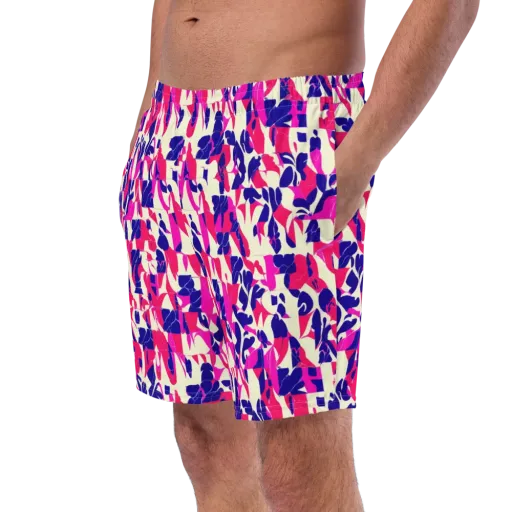 Midnight Fuchsia on a Swim Trunks