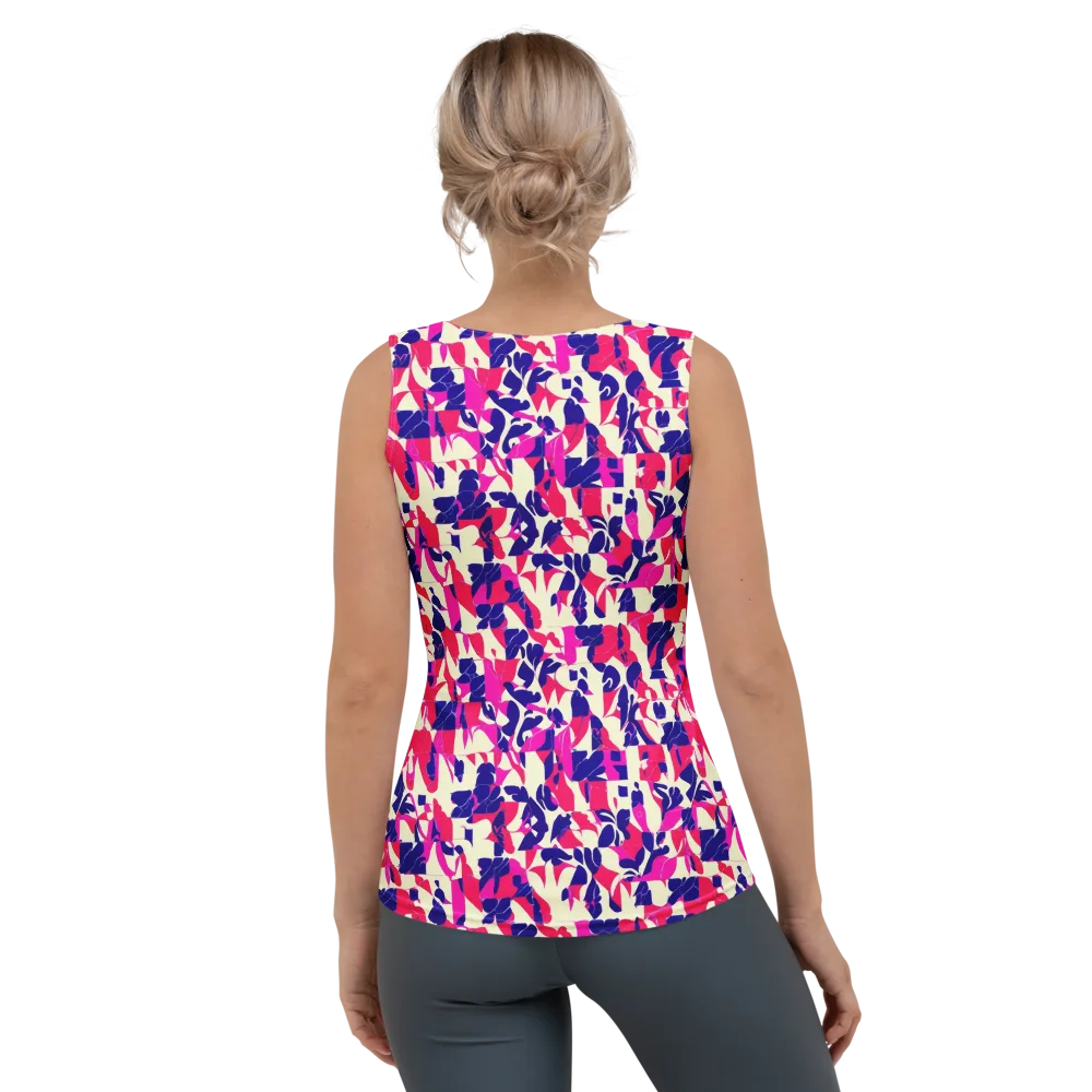 Midnight Fuchsia on Women's Tank Top — Back