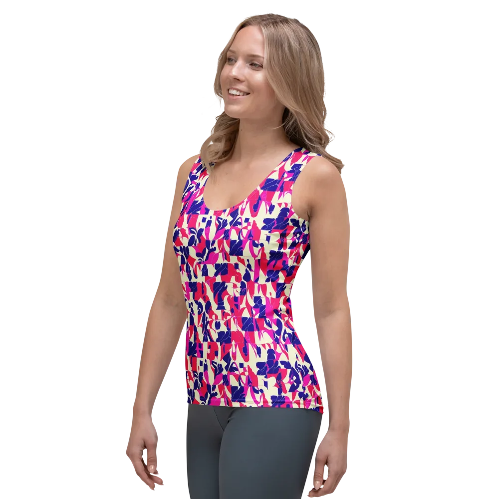 Midnight Fuchsia on Women's Tank Top — Left Front