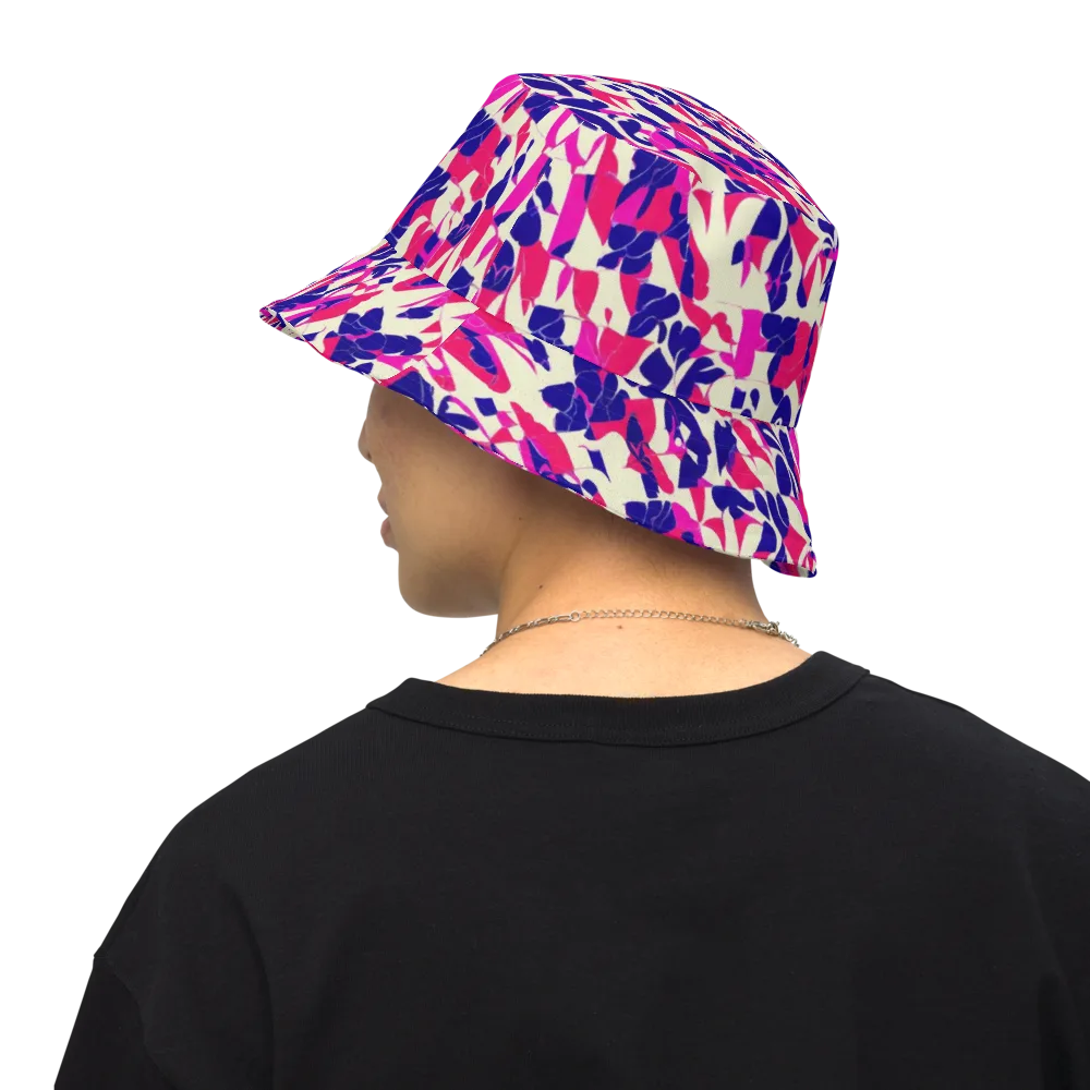 Midnight Fuchsia on Reversible Bucket Hat — Back Inside