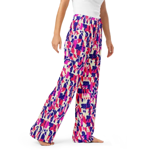 Midnight Fuchsia on a Women's Pajama Pants
