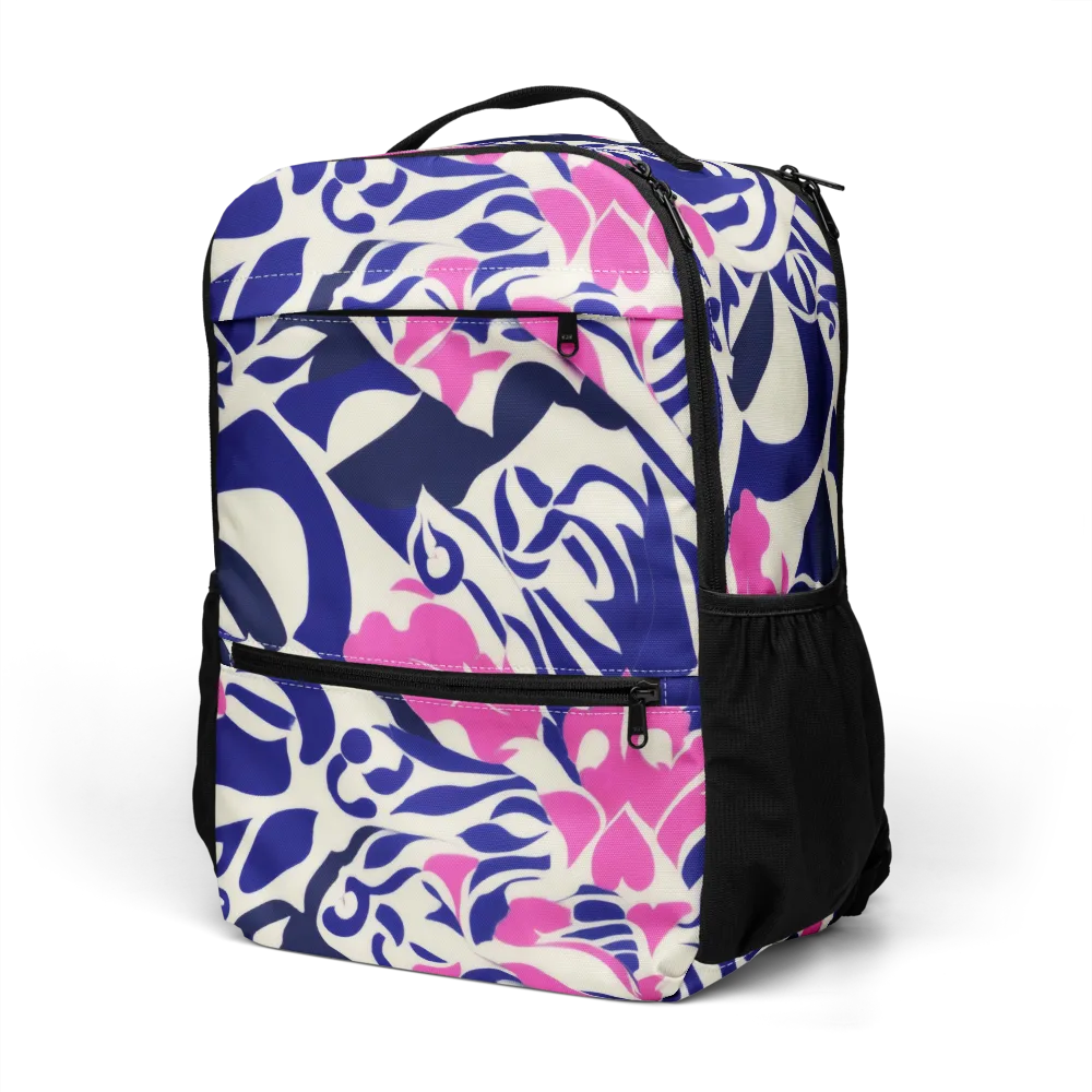Neon Garden Rhapsody on Utility Backpack — Left Front