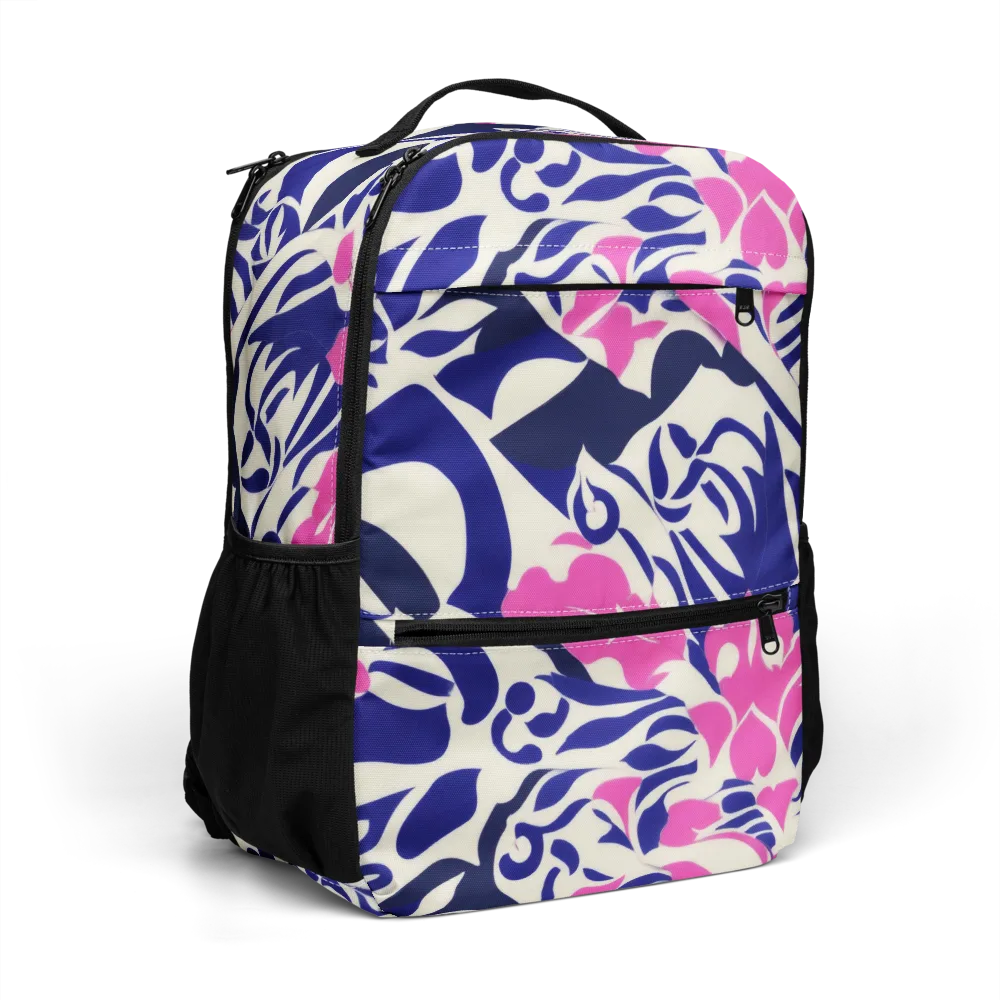 Neon Garden Rhapsody on Utility Backpack — Right Front