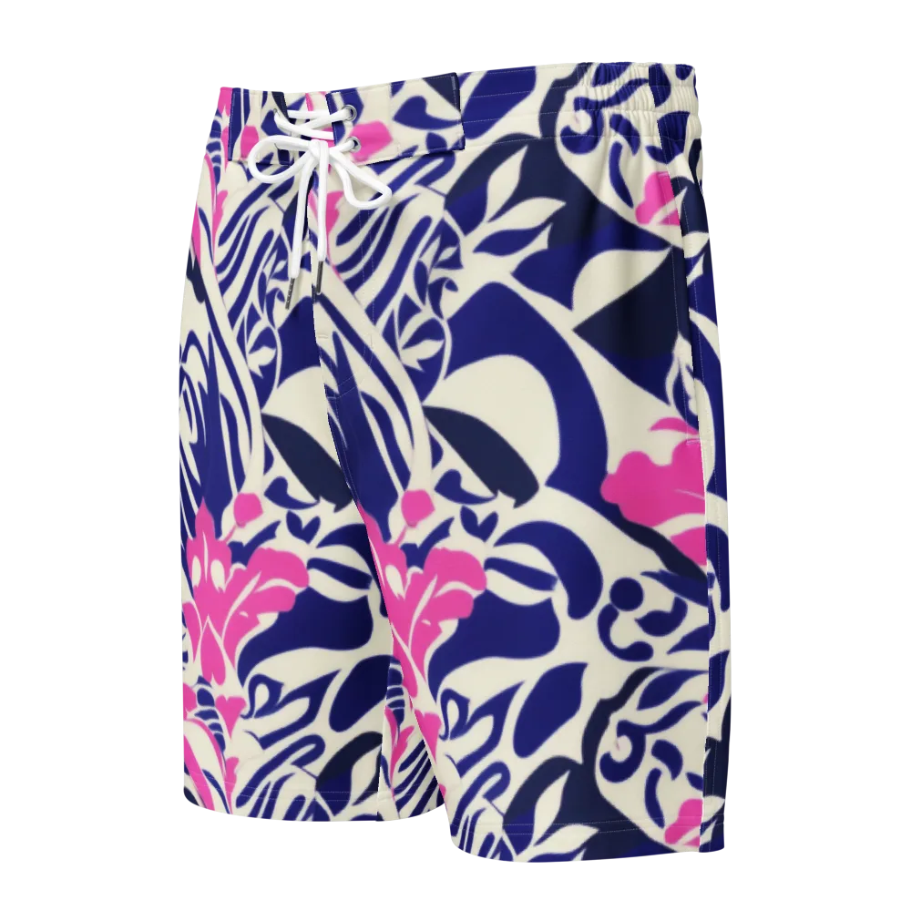 Neon Garden Rhapsody on Men's Board Shorts — Front