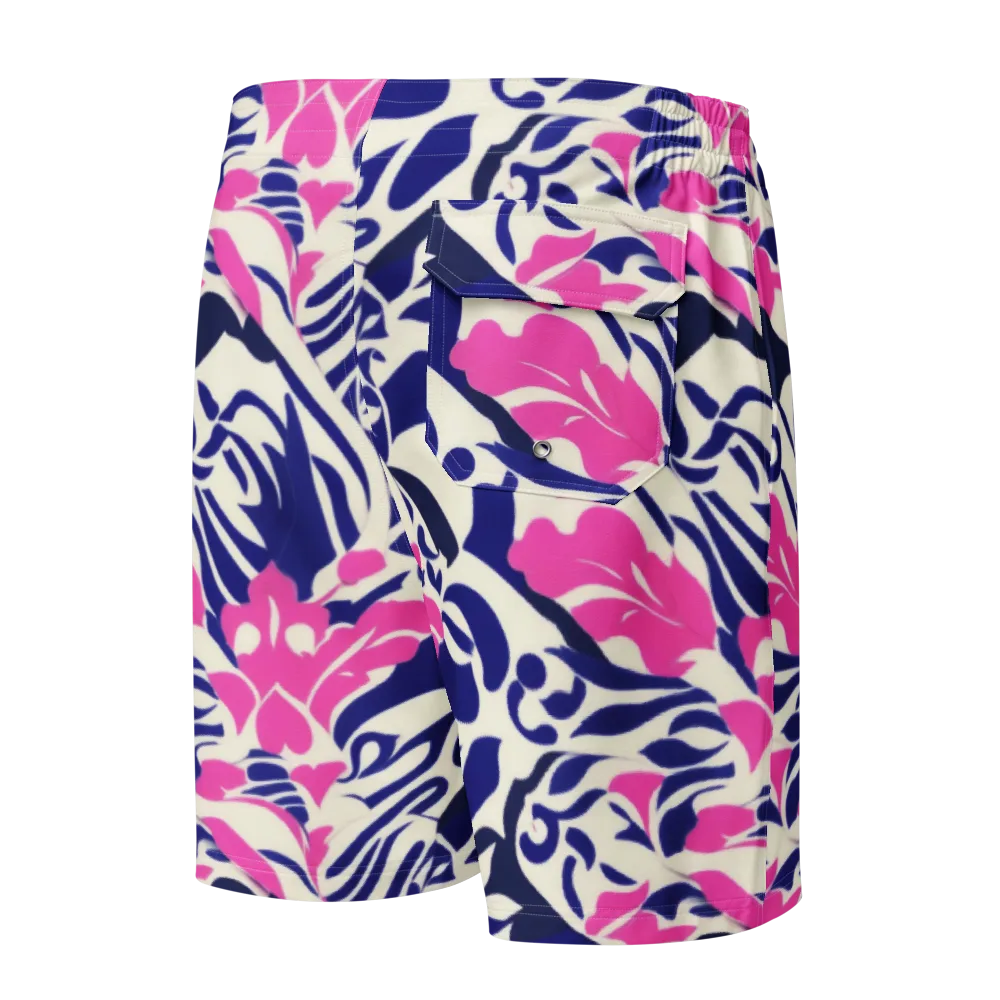 Neon Garden Rhapsody on Men's Board Shorts — Back