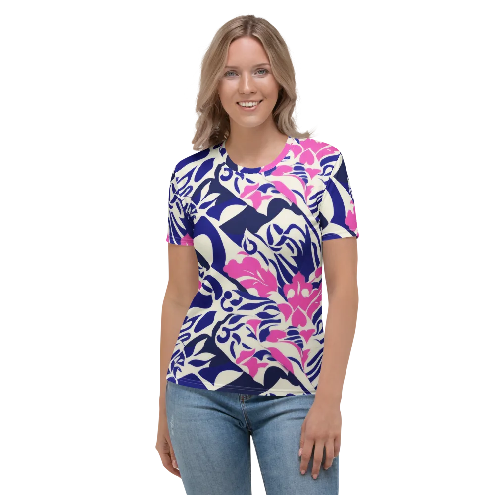 Neon Garden Rhapsody on Women's Crew Neck T-Shirt — Front