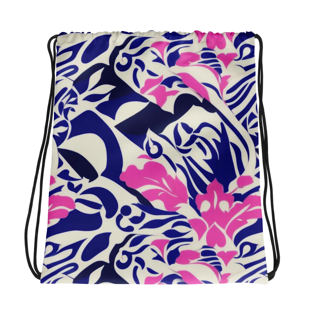 Neon Garden Rhapsody on Drawstring Bag — Photo
