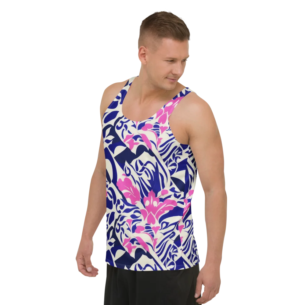 Neon Garden Rhapsody on Men's Tank Top — Left Front