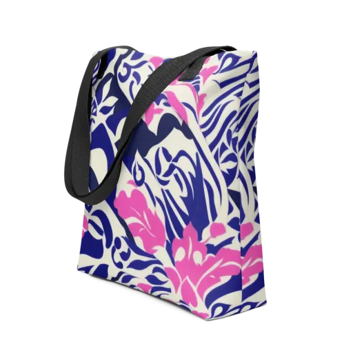 Neon Garden Rhapsody on a Tote Bag
