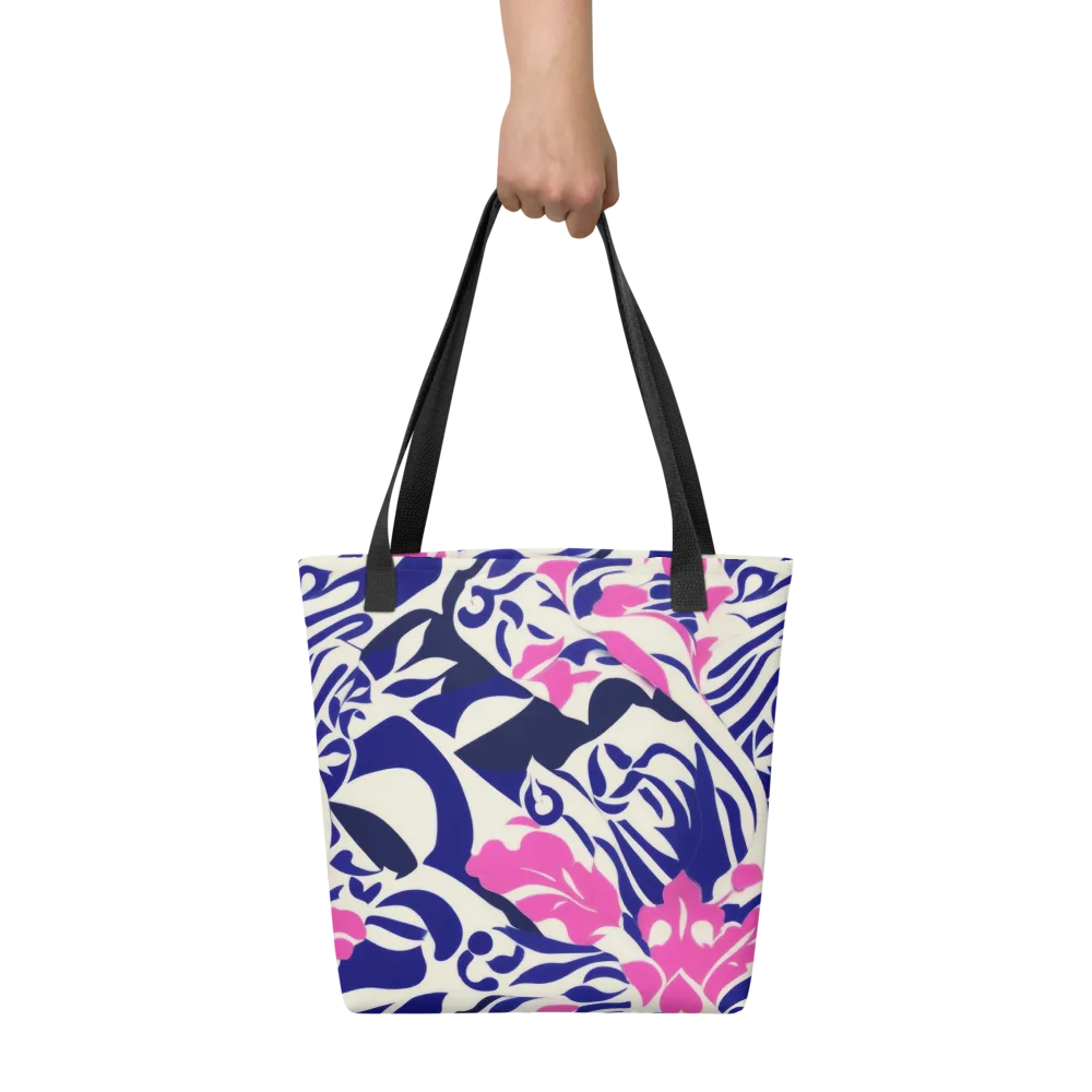 Neon Garden Rhapsody on Tote Bag — Front