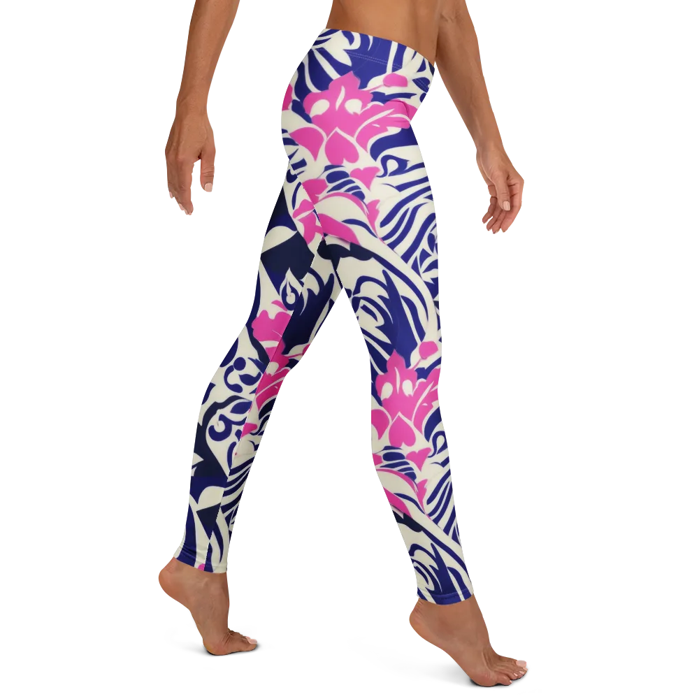Neon Garden Rhapsody on Leggings — Right