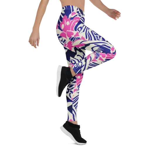 Neon Garden Rhapsody on a Leggings