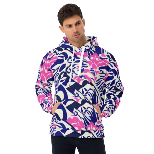 Neon Garden Rhapsody on a Hoodie