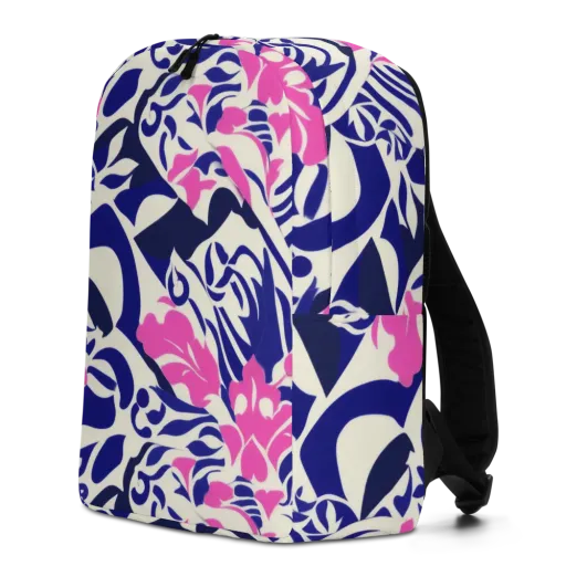 Neon Garden Rhapsody on a Minimalist Backpack