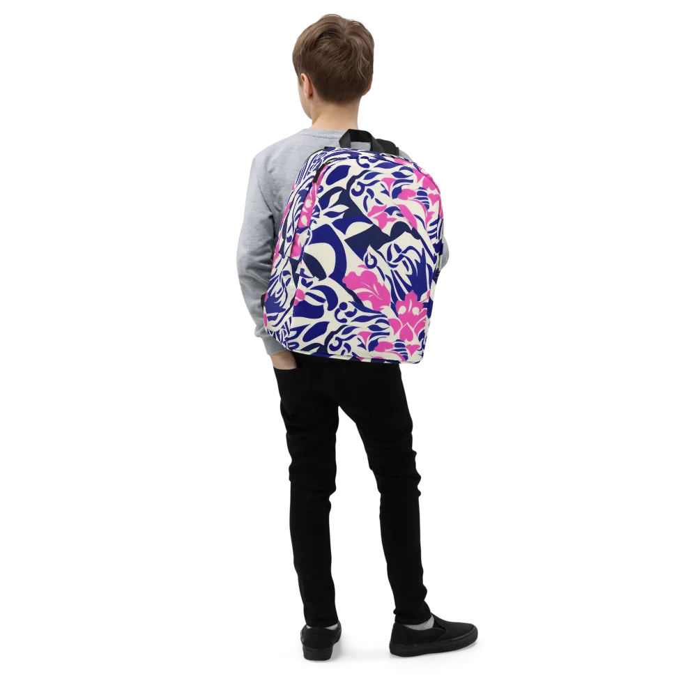 Neon Garden Rhapsody on Minimalist Backpack — Right Front