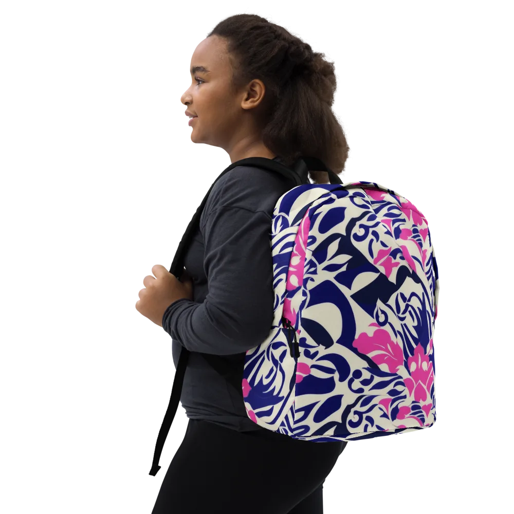 Neon Garden Rhapsody on Minimalist Backpack — Right Front