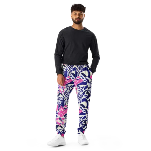 Neon Garden Rhapsody on a Men's Joggers