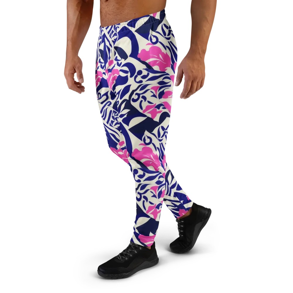 Neon Garden Rhapsody on Men's Joggers — Left
