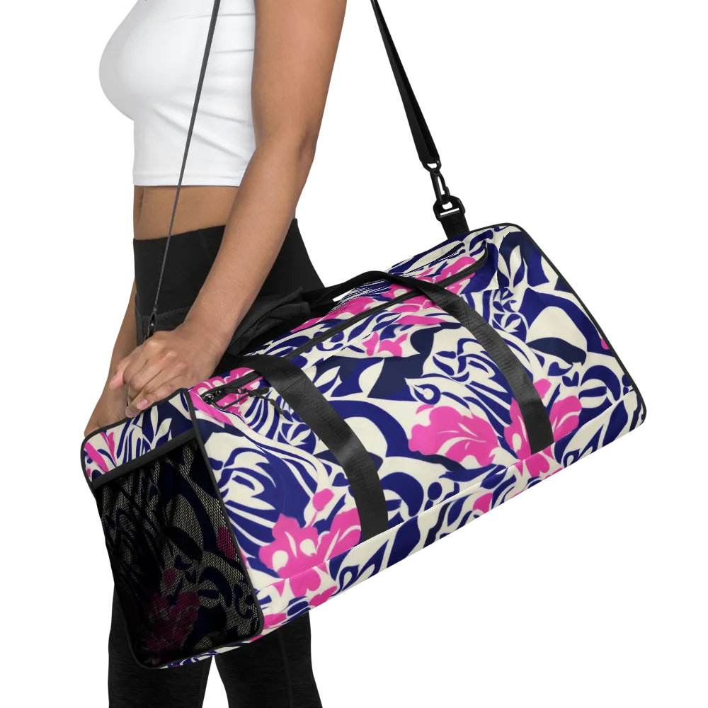 Neon Garden Rhapsody on Duffle Bag — Front