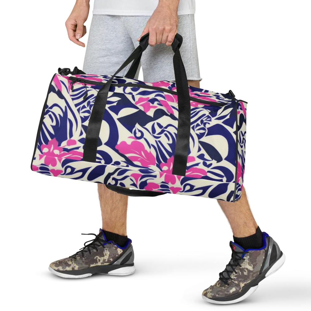 Neon Garden Rhapsody on Duffle Bag — Front