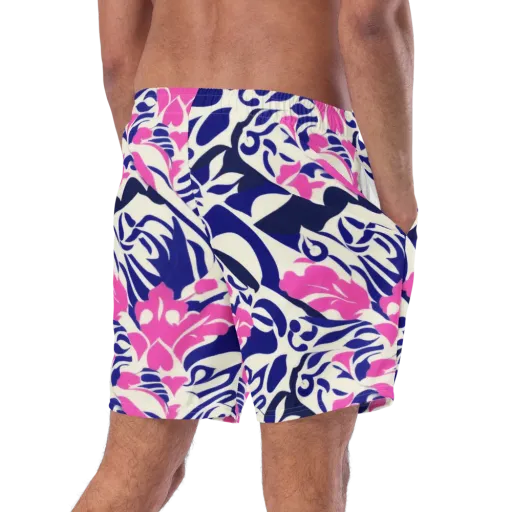 Neon Garden Rhapsody on a Swim Trunks