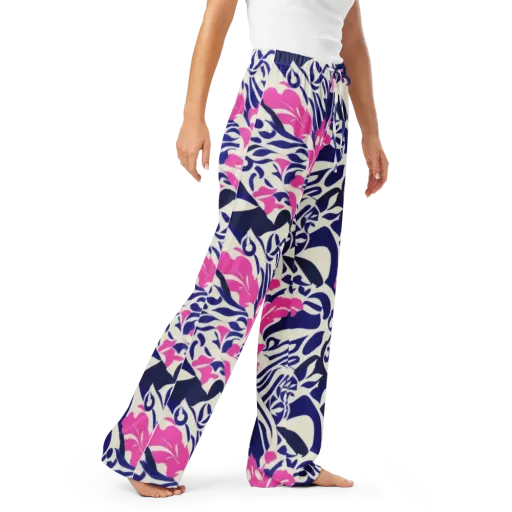 Neon Garden Rhapsody on a Women's Pajama Pants