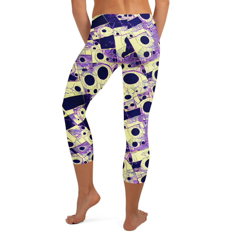 Solar Blueprint on Capri Leggings — Back