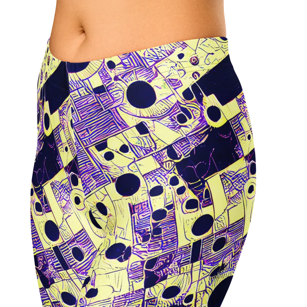 Solar Blueprint on Capri Leggings — Zoomed-in
