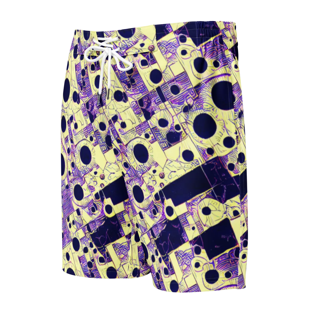 Solar Blueprint on Men's Board Shorts — Front