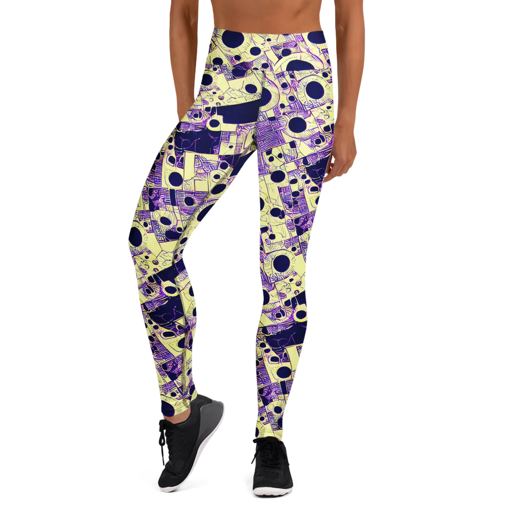 Solar Blueprint on Yoga Leggings — Front