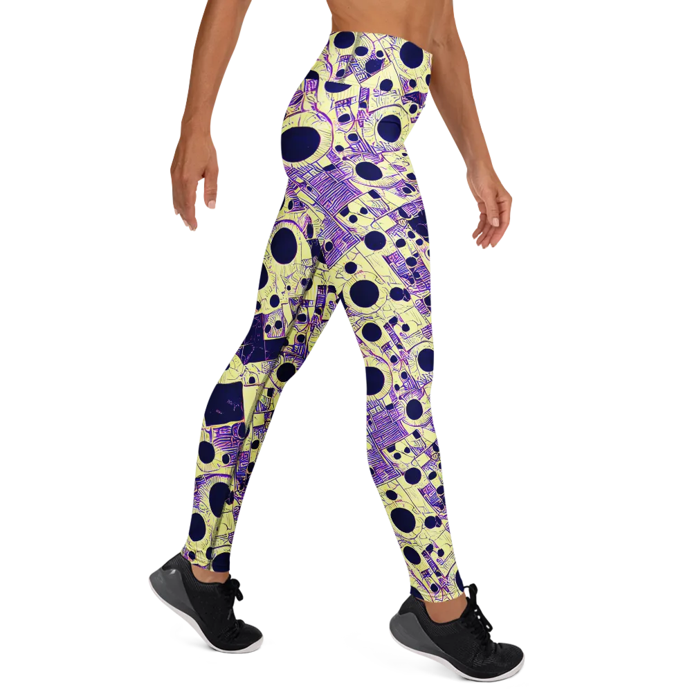 Solar Blueprint on Yoga Leggings — Right