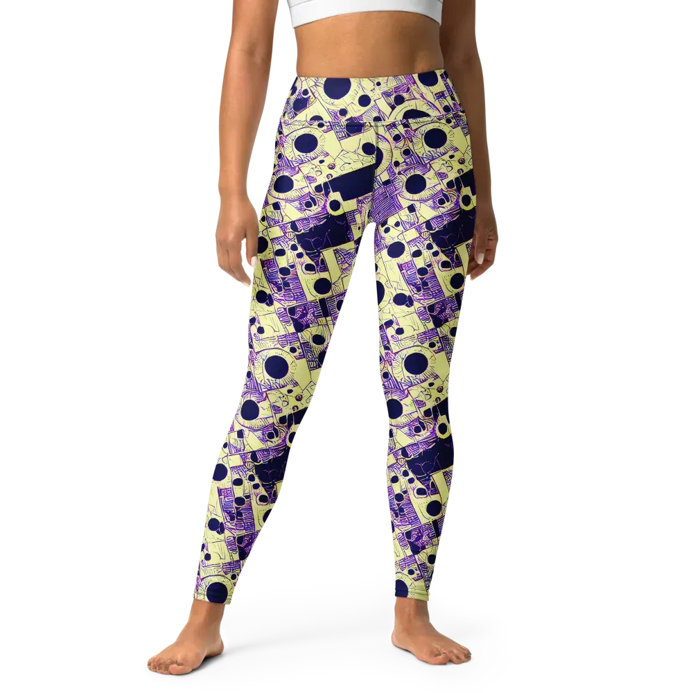 Solar Blueprint on Yoga Leggings — Front