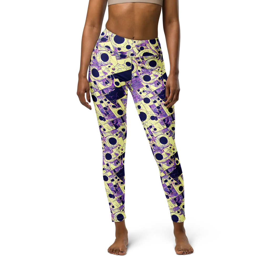 Solar Blueprint on Yoga Leggings — Front