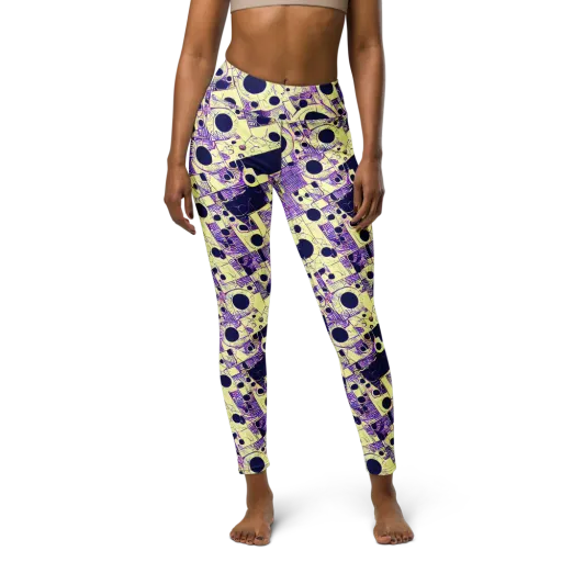 Solar Blueprint on a Yoga Leggings