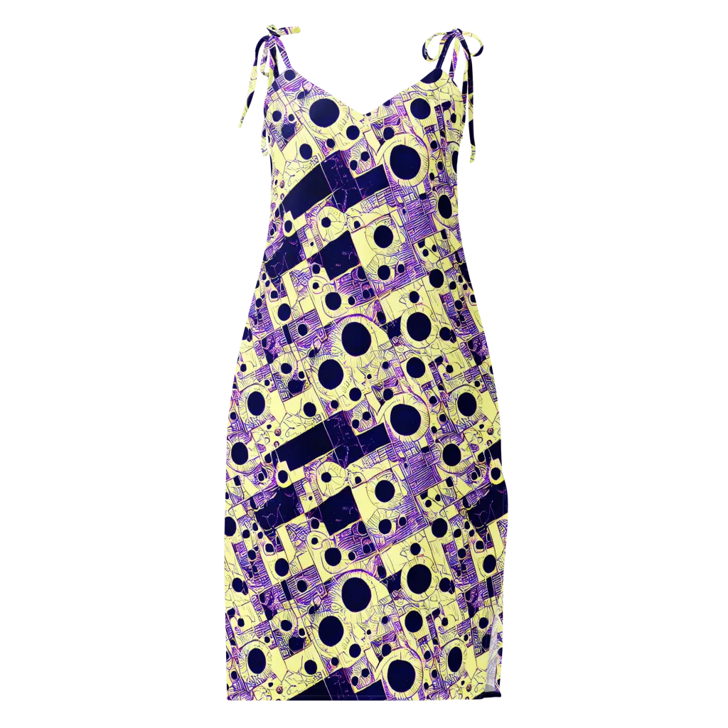 Solar Blueprint on Slip Dress — Front
