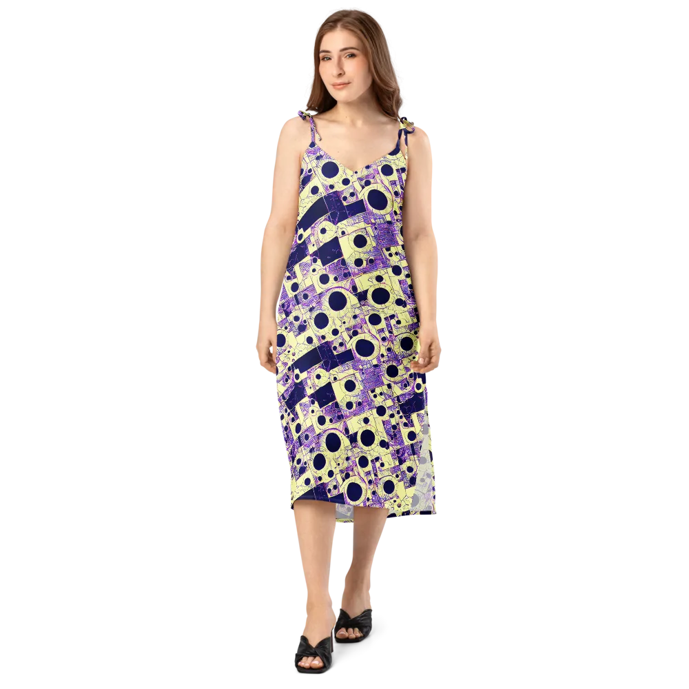 Solar Blueprint on Slip Dress — Front